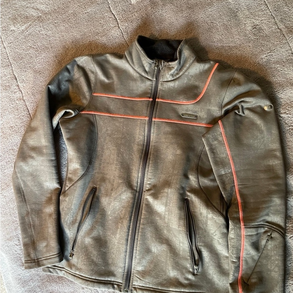 Under Armour Gray and Pink Performance Jacket with Stand-Up Collar